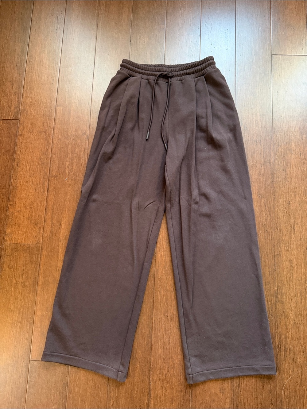 Sweaty Betty Men's Brown Wide-Leg Drawstring Joggers